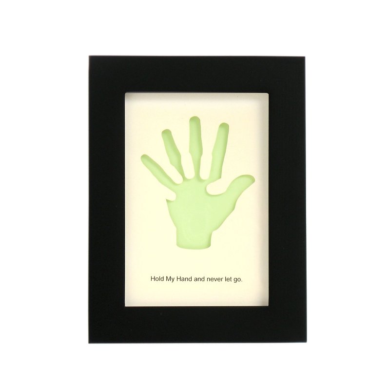 Let Love Glow Paper Carving Luminous Painting Holding Hands Wedding Anniversary Gift - Items for Display - Paper Green