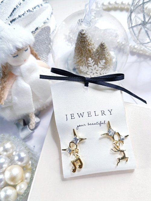 S925トナカイイヤリング - ショップ florencekparadise ピアス
