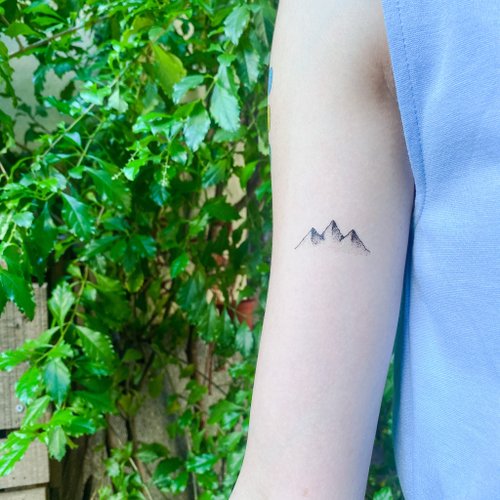 My dear Tattoo |我最喜歡山 | 2入紋身貼紙 刺青貼紙 山系 森林系 露營 熊