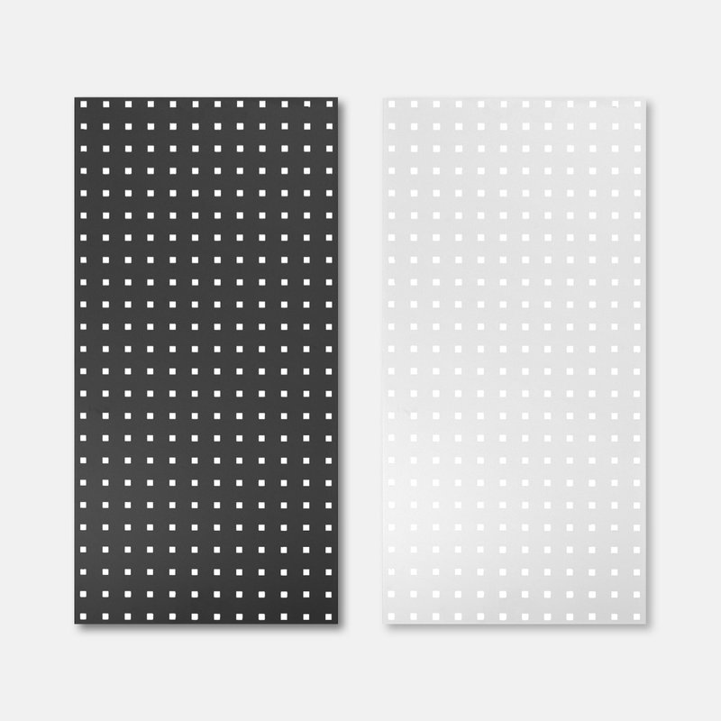 Square hole perforated board-painted square hole perforated board/high-quality storage rack/universal hardware storage board - กล่องเก็บของ - โลหะ สีดำ