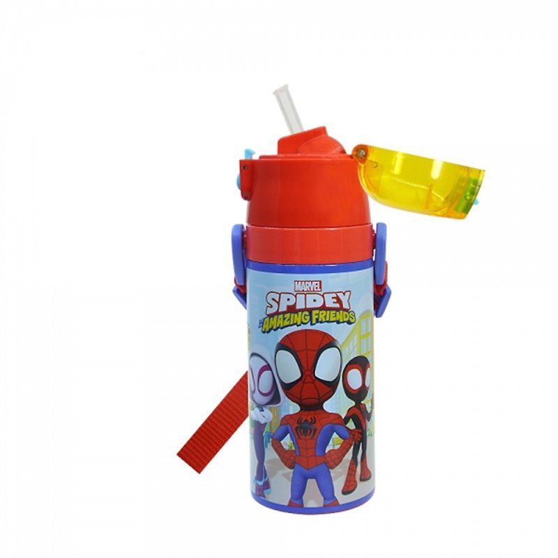 Skater-straw Stainless Steel insulated water bottle (400ml) Spiderman Spidey - Other - Stainless Steel Multicolor