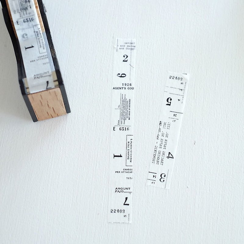 YOHAKU washi tape Y-001 handbook material handmade Japanese stationery - มาสกิ้งเทป - กระดาษ ขาว