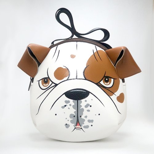 pipo89-dogs-cats English bulldog crossbody bag is compact fro carrying mobile phones.