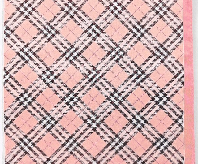 Burberry Vintage Handkerchief Pink Check 23 x 23 inches Shop orangesodapanda Handkerchiefs Pocket Squares Pinkoi