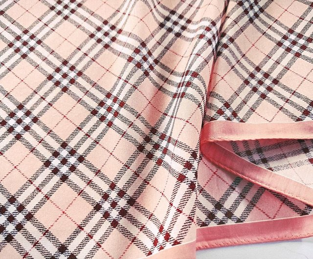 ヴィンテージ バーバリー ハンカチ ピンク チェック ラグジュアリー