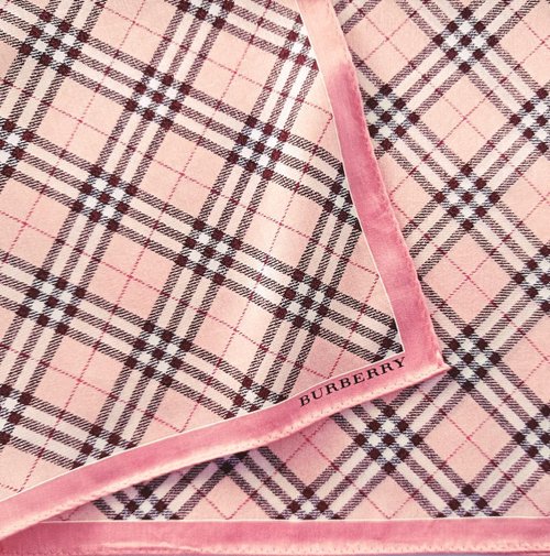 バーバリー⭐︎超美品　ピンクチェック38サイズ バーバリー ヴィンテージ ハンカチ ピンクチェック 23 x 23