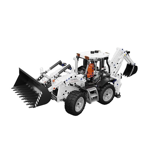 WildJar ONEBOT 組合式推土工程車/挖土機鏟裝機二合一 積木/樂高
