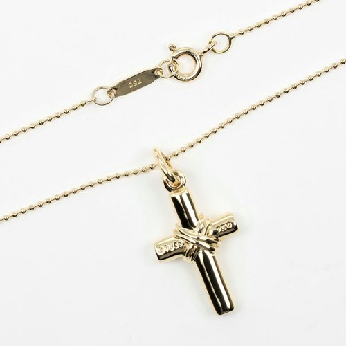 I*t様 Tiffany&Co. ティファニー シグネチャー クロスK18ネック 楽天市場】ティファニー Tiffany & Co. ネックレス シグネチャー