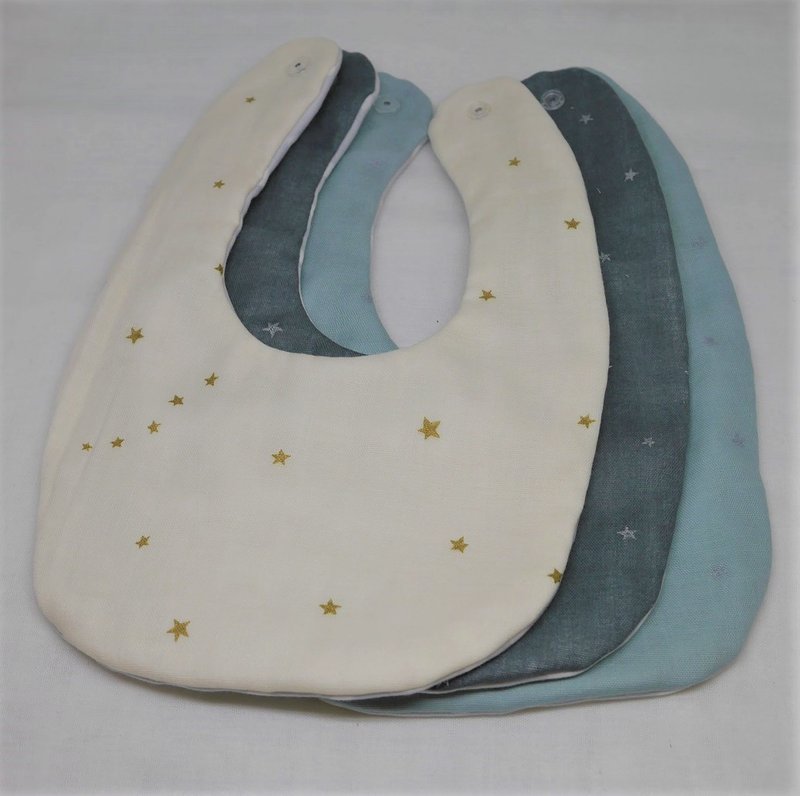 Lucky bag   // 3 bibs in 1 unit - Bibs - Cotton & Hemp Multicolor