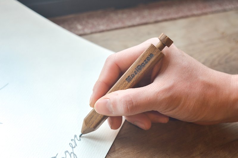 Automatic pencil - teak l wooden stationery 2.0MM - ดินสอ - ไม้ สีนำ้ตาล