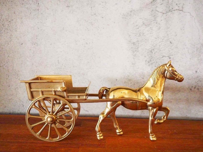British early beautiful brass carriage (J) - Items for Display - Other Metals Gold