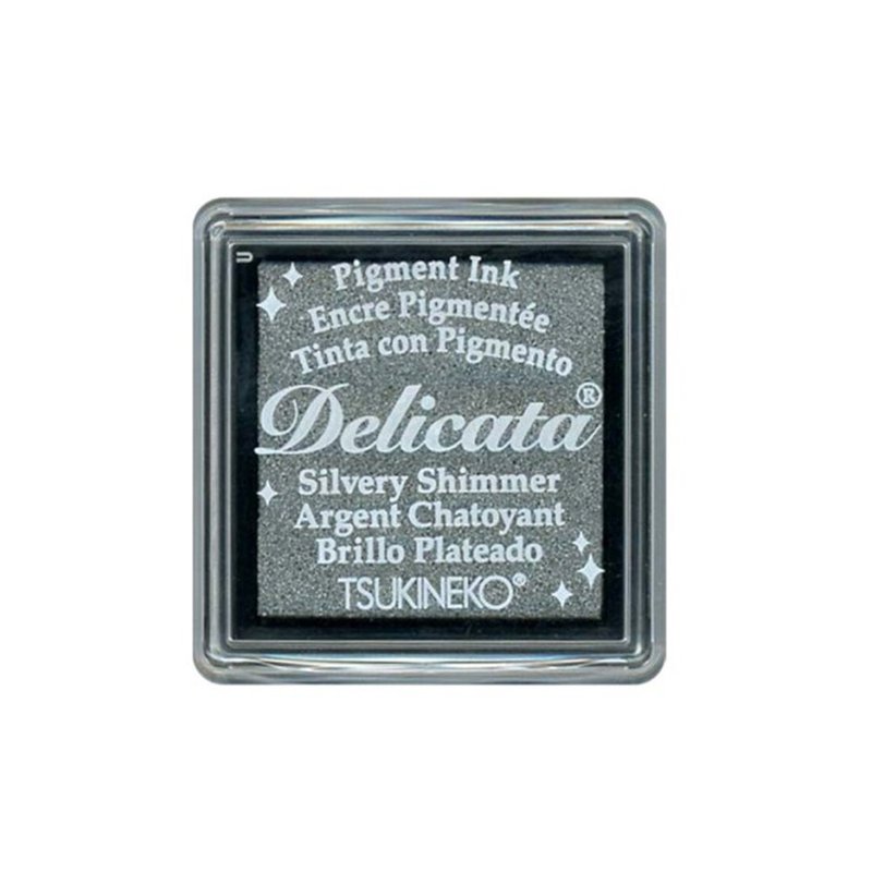 【TSUKINEKO 日本月貓】 閃光迷你印台-銀色 (DES-192) - 印章/印台 - 其他材質 銀色