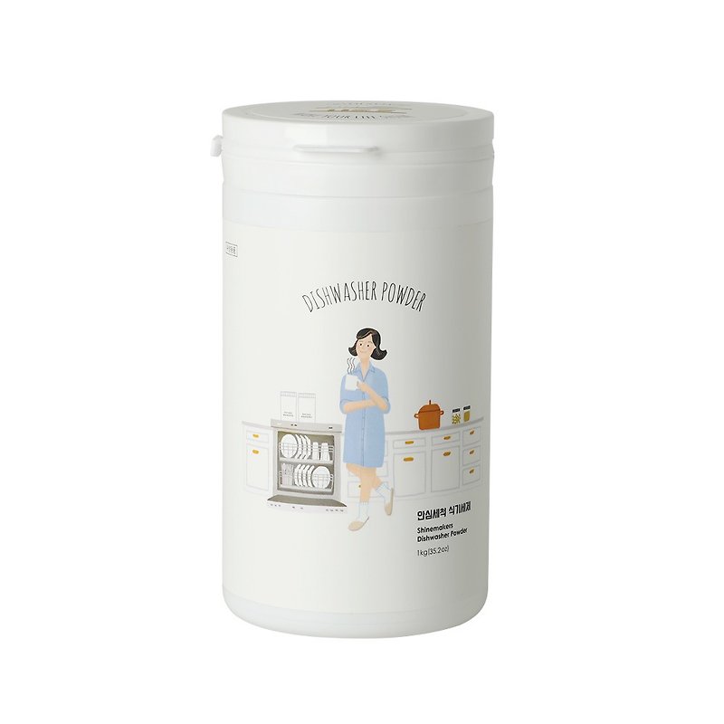 Korea SHINE MAKERS special powder detergent for dishwashers - Dish Detergent - Plastic White