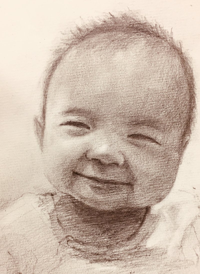 portrait sketch - Customized Portraits - Paper 