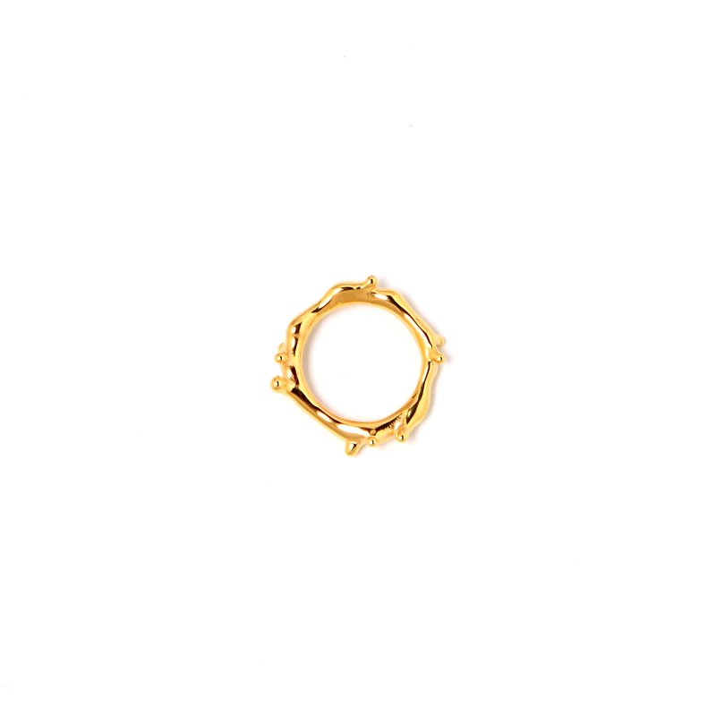 Water Ring 金色水型戒指 - 戒指 - 其他金屬 金色