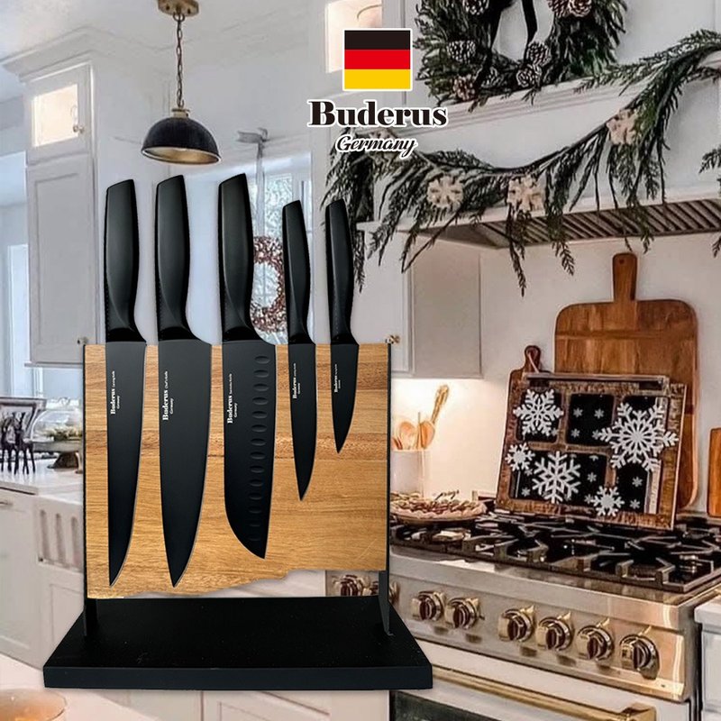 Black and White Chef’s Good Food [Germany Buderus] Original Series_Magnetic Black and White Chef’s Good Food - Knives & Knife Racks - Stainless Steel Black