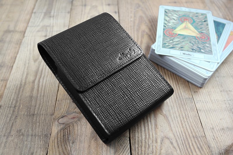 APEE Leather Handmade ~ Tarot Special Leather Case ~ Cross Black - อื่นๆ - หนังแท้ 