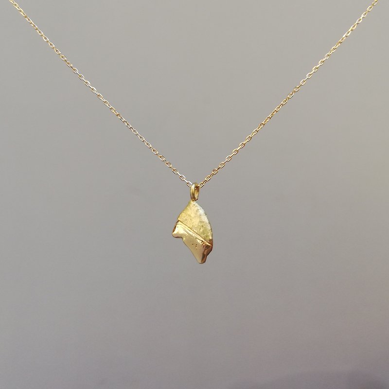 18K Bi-color Ladies Gold Necklace_133606 - สร้อยคอ - โลหะ สีทอง