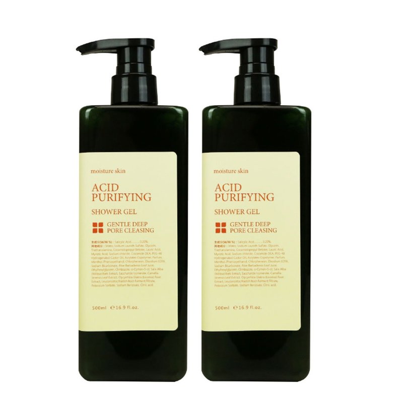 2入組 背痘剋星 KAFEN卡氛 淨痘嫩膚沐浴露 500ml - 沐浴乳/沐浴用品 - 塑膠 白色
