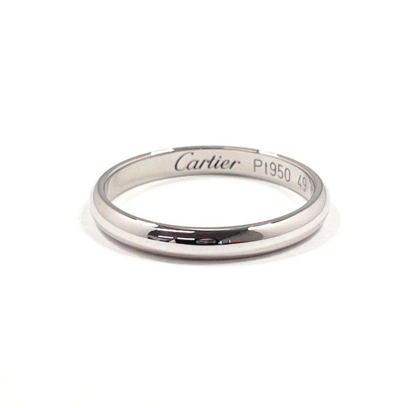 【日本直送 中古美品】8.5号 カルティエ CARTIER リング・指輪 1895 ウェディング リング Pt950プラチナ シルバー HQ6404 - 戒指 - 貴金屬 銀色