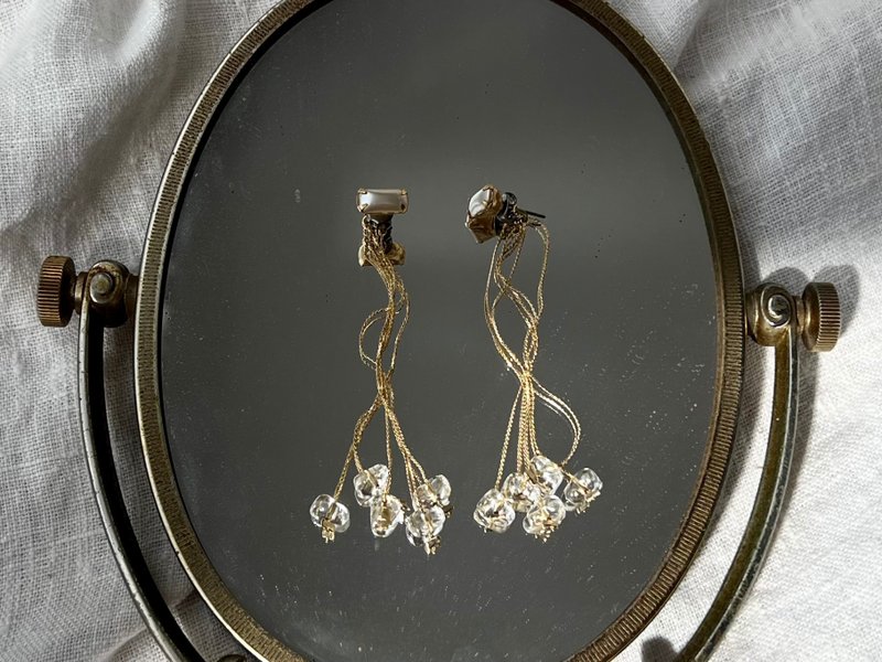 rivière - Earrings & Clip-ons - Glass Gold