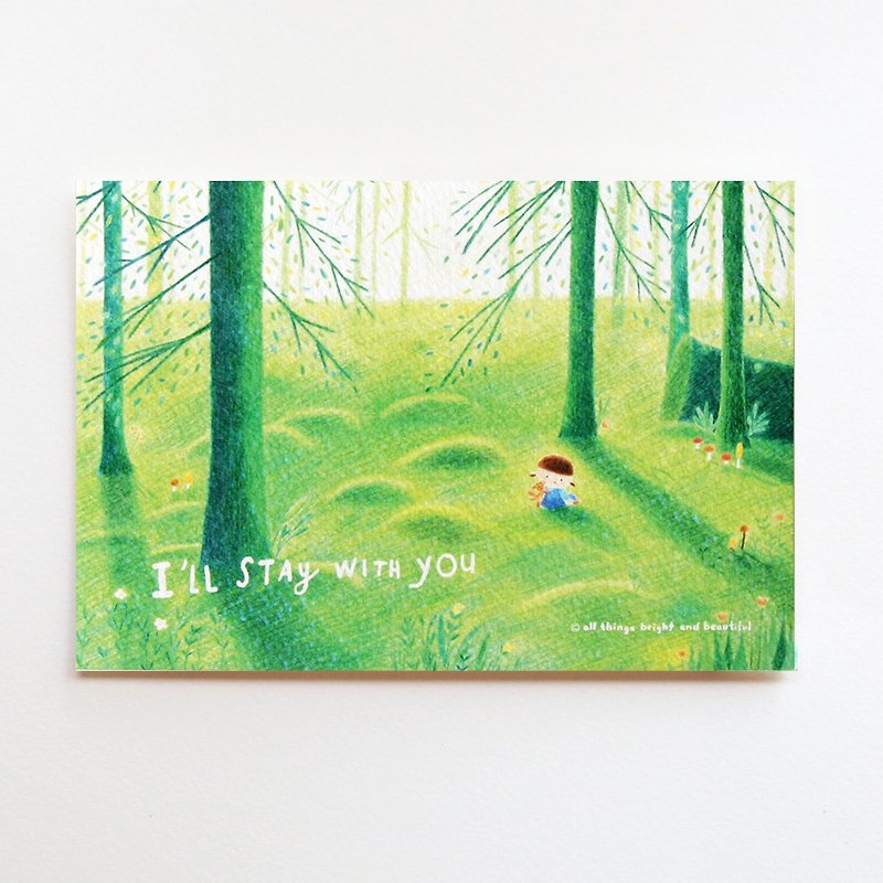 Forest Postcard - การ์ด/โปสการ์ด - กระดาษ สีเขียว