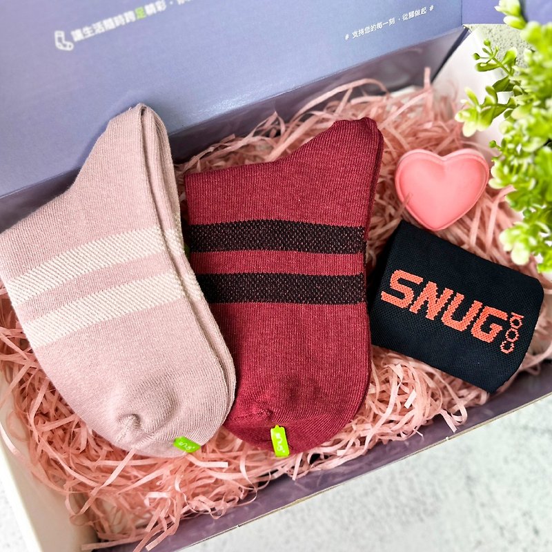 [Limited hand and foot care gift box set] Send mother the healthiest mother's day gift box made in Taiwan - Socks - Cotton & Hemp Multicolor