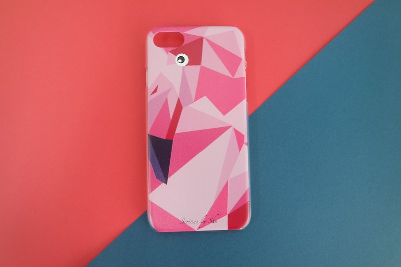 Texture Flamingo Phone Case - Other - Plastic 