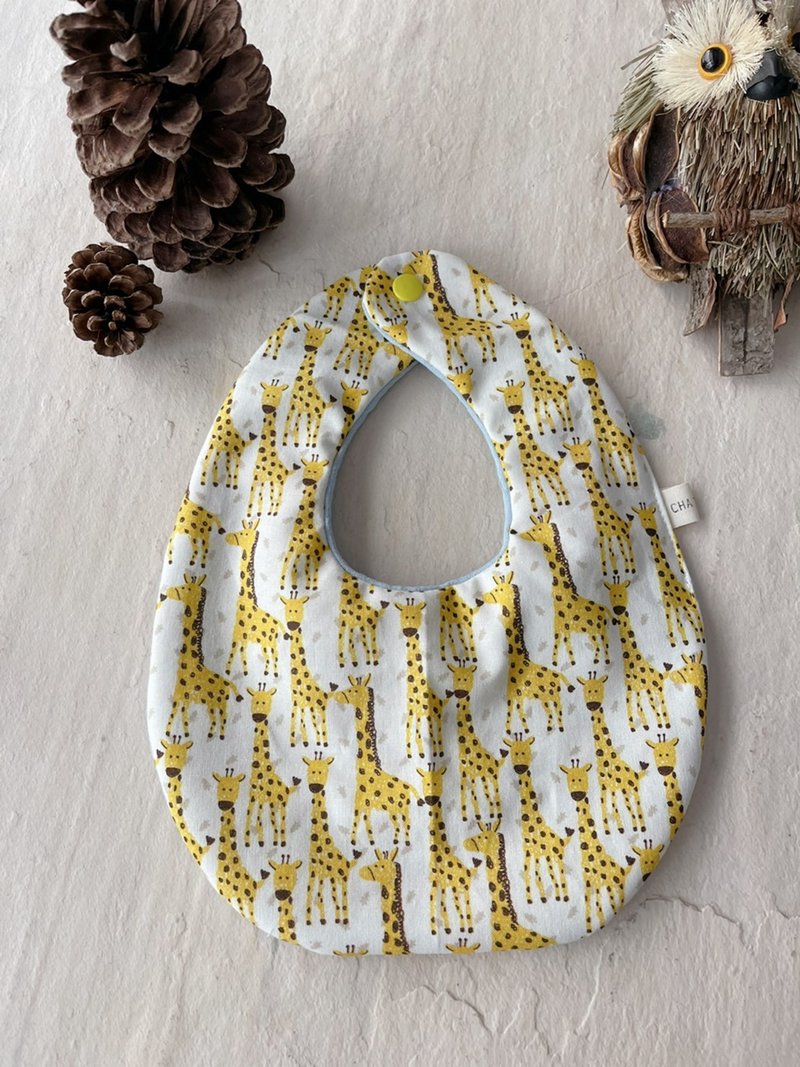 吉拉芙的兜     手工純棉六層紗水滴圍兜/可雙面用 - 圍兜/口水巾 - 棉．麻 多色