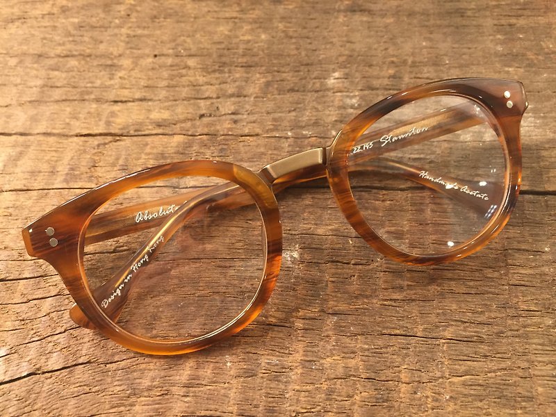 Absolute Vintage - Staunton Street(士丹頓街) 復古梨形板材幼框眼鏡 - Brown 啡色 - 眼鏡/眼鏡框 - 塑膠 
