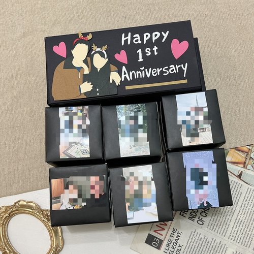 Unique card客製化手作卡片 彈跳盒 客製化 似顏繪 手工卡片 情人節禮物 禮物盒 生日禮物
