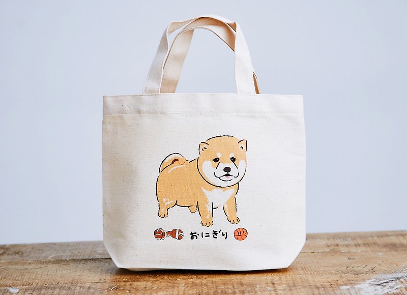Shiba Inu Canvas Tote Bag - Natural Color 12oz - Handbags & Totes - Cotton & Hemp 