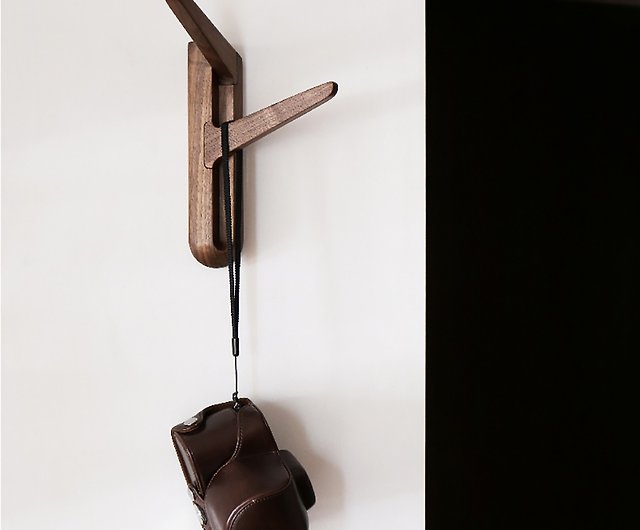 Y Shaped Coat And Hat Hanging Black, Real Wood Wall Mounted Coat Rack
