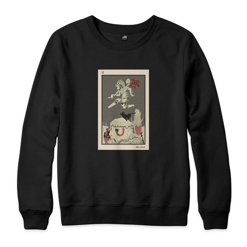 The fool - 大學T - 黑 - 帽T/大學T - 棉．麻 黑色