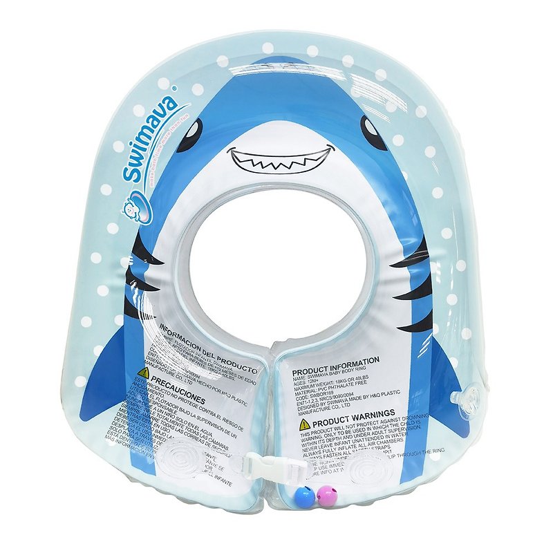 英國Swimava G2 酷鯊魚初階小童游泳圈(小號腋下圈) - 寶寶/兒童玩具/玩偶 - 塑膠 藍色