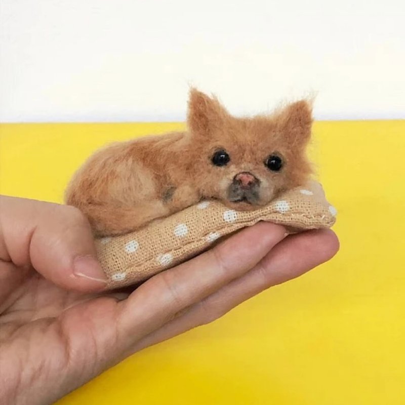 客制化逼真犬 羊毛氈 犬 寵物 娃娃 定制 手工 狗狗猫咪 161 - 貓/狗玩具 - 羊毛 多色