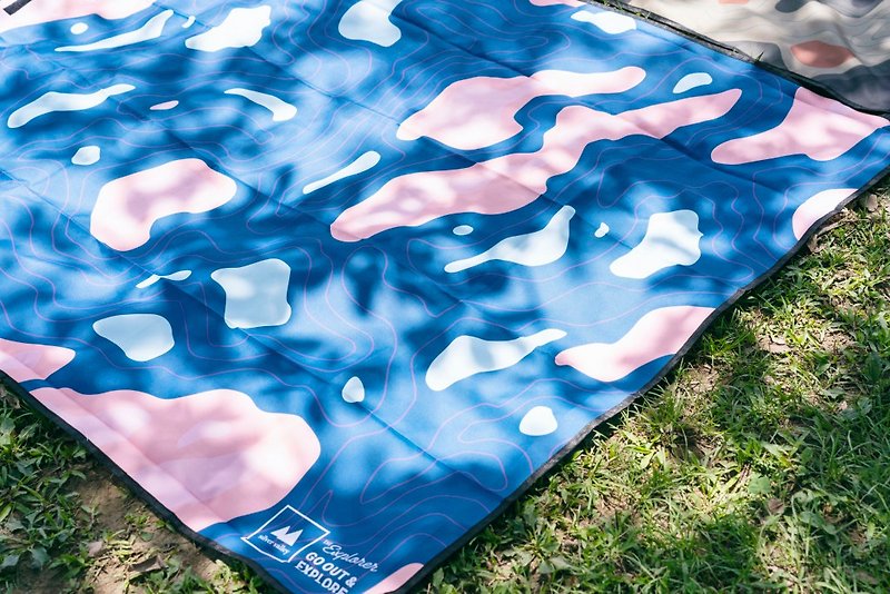 SilverValley Contour Camouflage Waterproof Picnic Mat-Ocean Blue - Camping Gear & Picnic Sets - Waterproof Material 