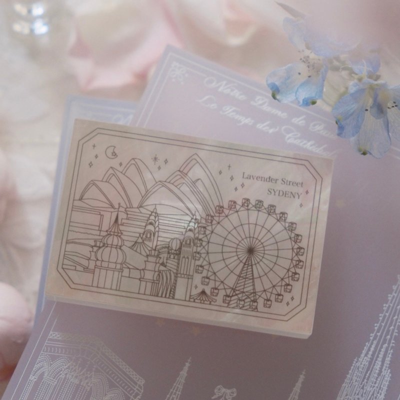 Sydney Luna Park & Opera House Classical Shell Stamp - ตราปั๊ม/สแตมป์/หมึก - อะคริลิค 