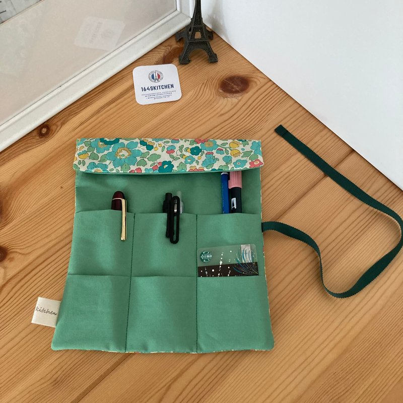 A pencil case that rolls around - Pencil Cases - Cotton & Hemp Green