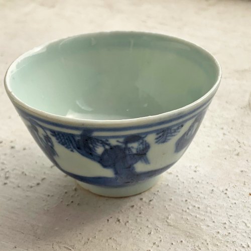 【青白磁杯】 清　磁器　青磁 青白磁メダカ籠目4寸皿 | 鍋島 虎仙窯オンラインストア