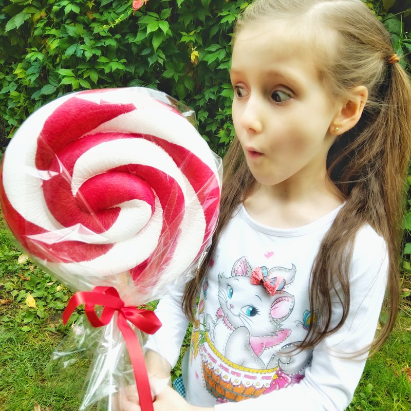 Giant lollipop decoration - Peppermint lollipop - Candyland decor - Candy shop - Other - Plastic 