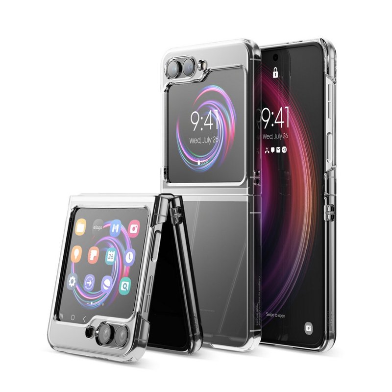 Galaxy Z Flip 5超透明Hybrid保護殼 - 手機配件 - 塑膠 透明