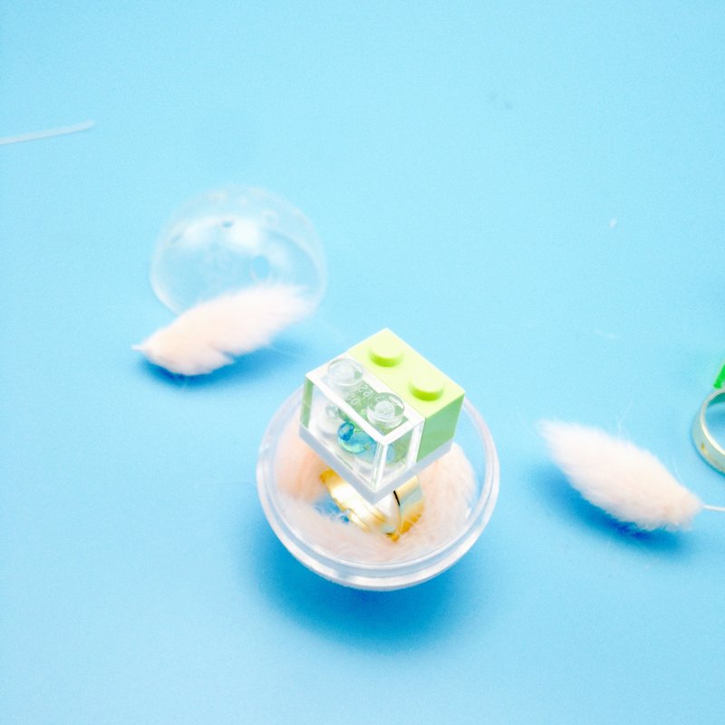 聖誕市集 限量 積木 多色 戒指 - 戒指 - 其他材質 多色