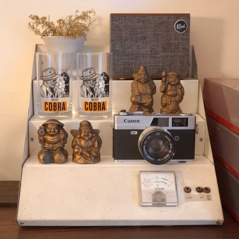 日本 昭和 店鋪日立乾電池 陳列架 展示架 收納 擺飾 擺攤 道具 - 收納箱/收納用品 - 塑膠 紅色