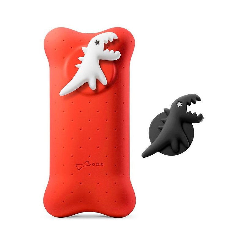 Bone / Sport b. Dinosaur Bubble Action Power 6700mAh - Red - Chargers & Cables - Silicone Red