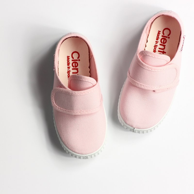 スペイン人は靴CIENTA 58000 03ピンクの幼児、子供サイズのキャンバス - キッズシューズ - コットン・麻 ピンク