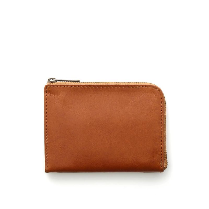 L Style Half Wallet Chronicle - Wallets - Genuine Leather Brown