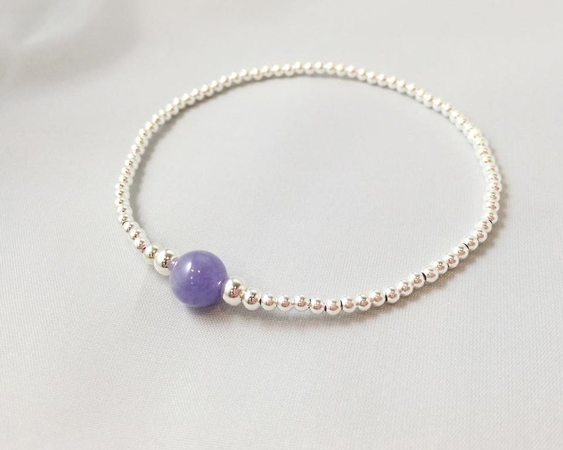 MH sterling silver birthstone series_December birthstone_丹泉石 - Bracelets - Gemstone Purple