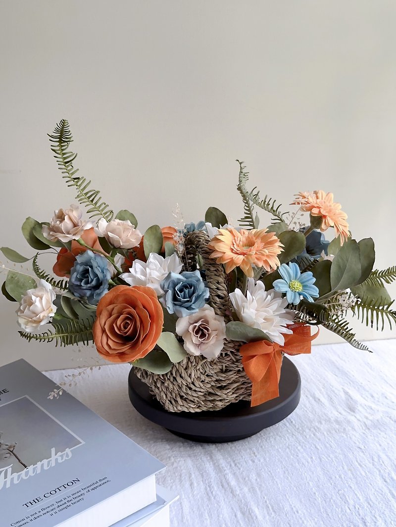 Artificial flower hand-held flower basket/opening flower gift/ - Dried Flowers & Bouquets - Plants & Flowers 