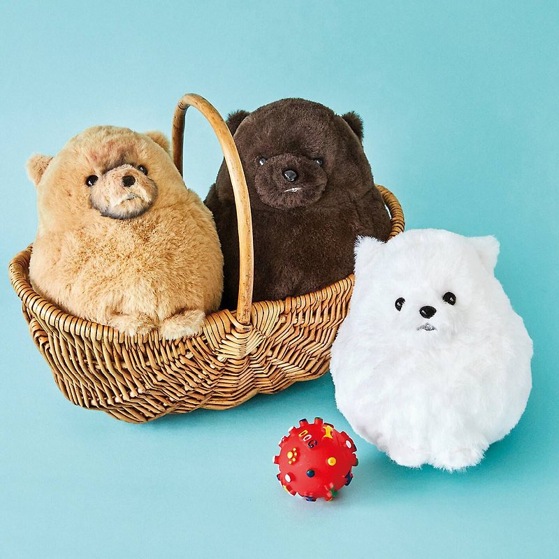 【YOU+MORE!】Pomeranian baby storage bag - กระเป๋าเครื่องสำอาง - เส้นใยสังเคราะห์ 